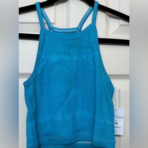Sakron & Shaw Size Small tie dye top turquoise- NWT - Picture 1 of 3